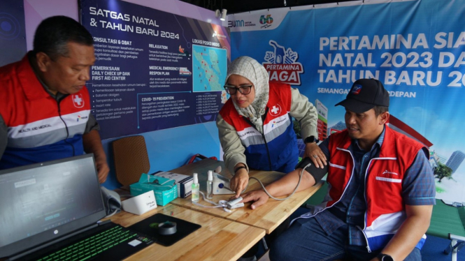 Pertamina Sumbagut Siagakan Posko Medis selama liburan Nataru 2023/2024.
