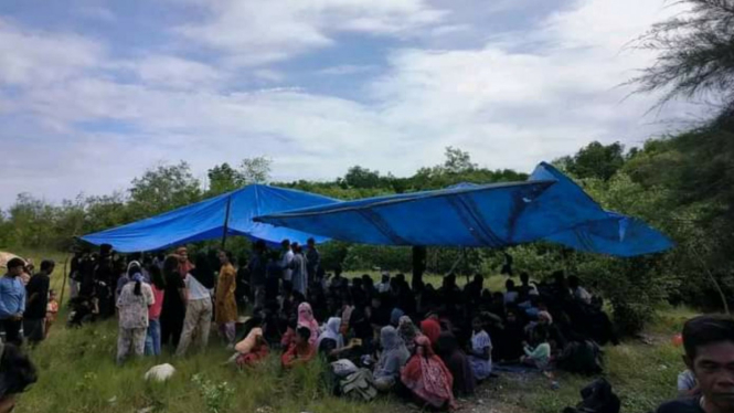 Ratusan pengungsi etnis Rohingya masuki wilayah Kabupaten Langkat.