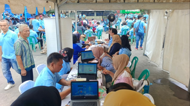 KP2K3 gelar gebyar pemeriksaan kesehatan pekerja-buruh di Kota Medan.