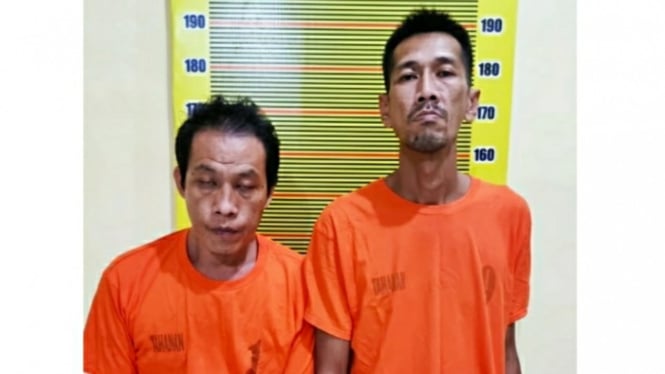 Residivis narkoba Ucok dan R ditangkap Polda Sumut.