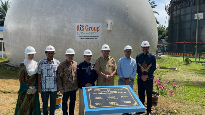 Pabrik BioCNG komersial pertama di Indonesia diresmikan di Langkat.
