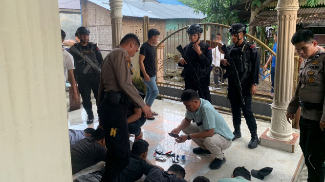 Polda Sumut gempur sarang narkoba di Kecamatan Sunggal.