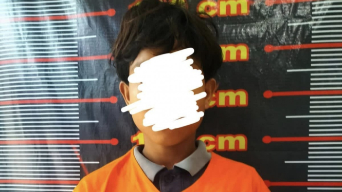 F, pelaku pencabulan terhadap anak di Langkat ditangkap pasca viral.