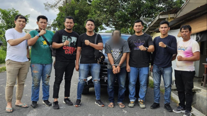 Bandara narkoba MN alias Tubin ditangkap Polres Simalungun.