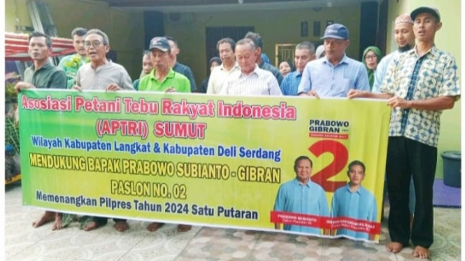 Petani Tebu Sumut deklarasi dukung Prabowo-Gibran.