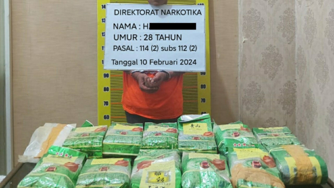 Tersangka H jaringan narkoba antar provinsi Sumut-Aceh.
