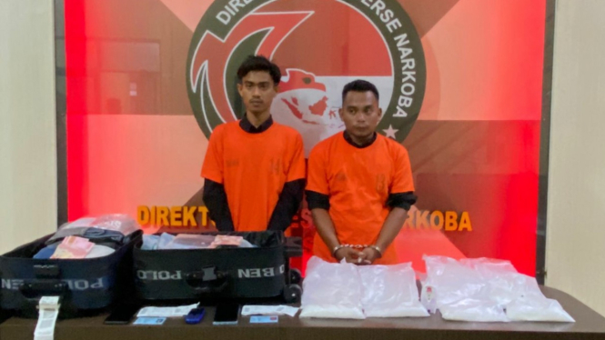 Dua pelaku penyelundupan sabu 3,8 kg di Bandara Kualanamu ditangkap.