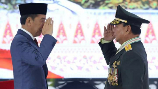 Presiden Joko Widodo dan Prabowo Subianto.