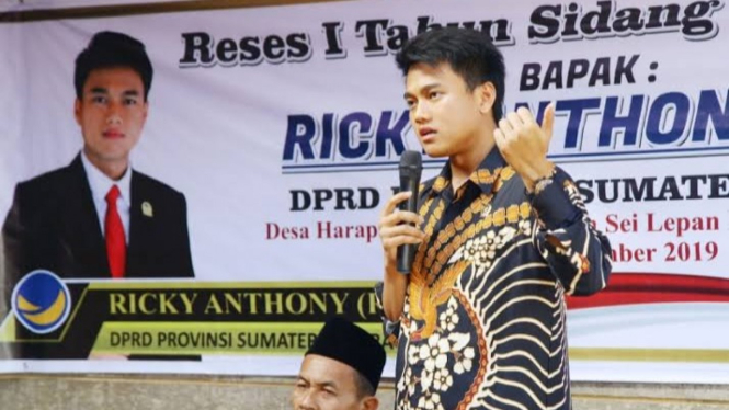 Anggota DPRD Sumut,Ricky Anthony.