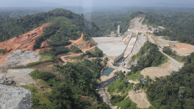 Pembangunan Bendungan Lau Simeme di Kecamatan Biru Biru, Deliserdang.