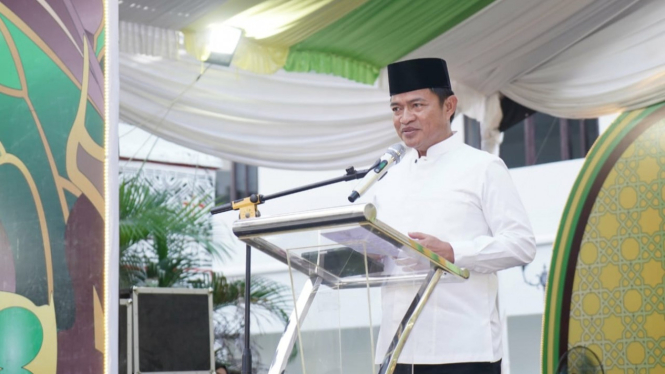 Pj Gubernur Sumut, Hassanudin membuka Pesona Ramadan 1445 H di PRSU.