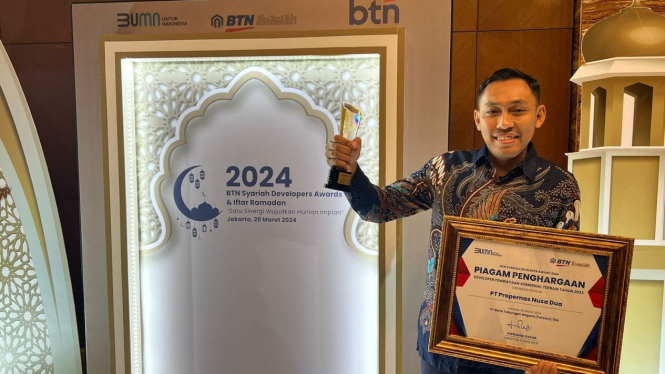 PND Dinobatkan Developer Pembiayaan Komersial Terbaik pada BTN Syariah Developers Awards 2023.
