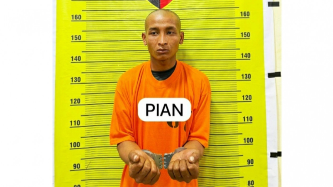 Ian alias Pian, pelaku perampokan turis asal Prancis ditangkap.