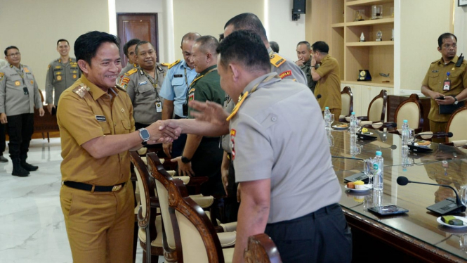 Pj Gubernur Sumut, Hassanudin menerima kunjungan PKDN Sespimti Polri.