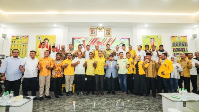 Ketua DPD Golkar Sumut, Musa Rajekshah pimpin Rapat Kordinasi dengan Bacalon Kepala Daerah dan Wakil Kepala Daerah.