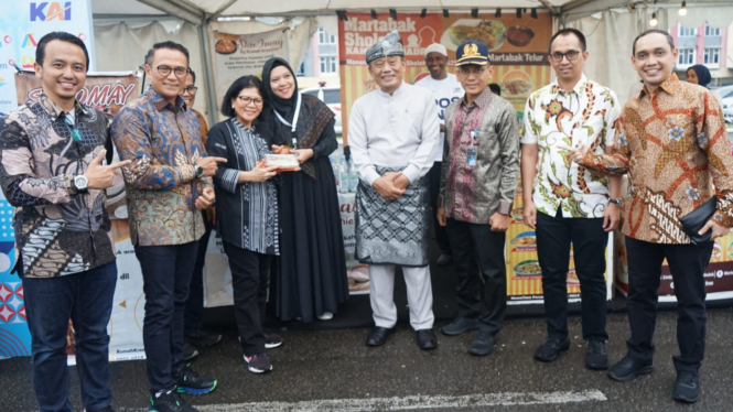 KAI Divre I Sumut meriahkan Festival Jelajah Kuliner Nusantara.