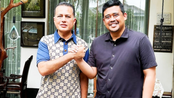 Pertemuan Musa Rajekshah bersama Bobby Nasution.