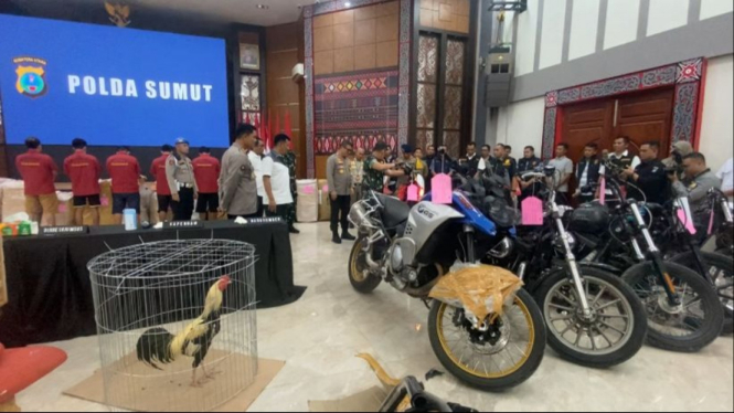 Barang bukti Harley Davidson, Moge dan hewan yang diselundupkan dari Thailand.