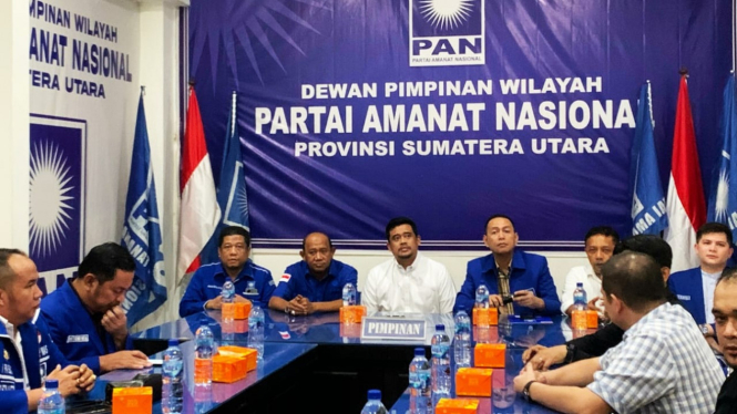 Bacalon Gubernur Sumut, Bobby Nasution menerima surat dukungan dari PAN.