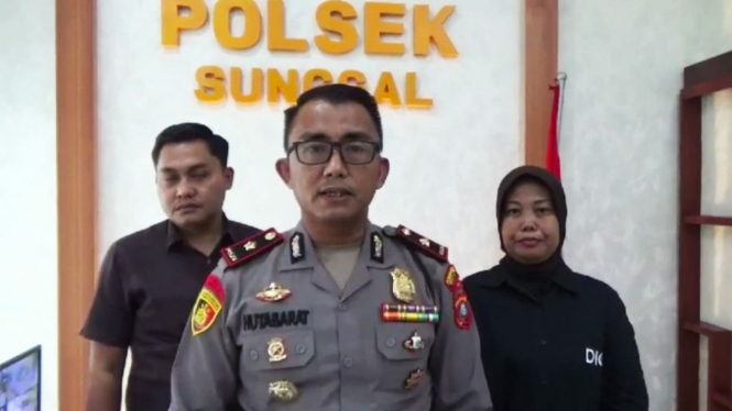 Kapolsek Sunggal, Kompol Bambang Gunanti.