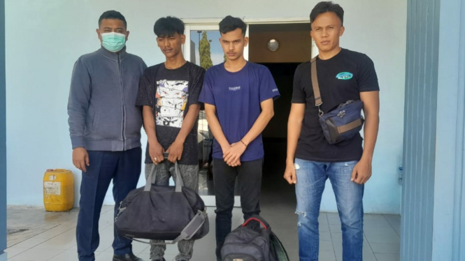 Dua penumpang selundupkan sabu di Bandara Kualanamu ditangkap.