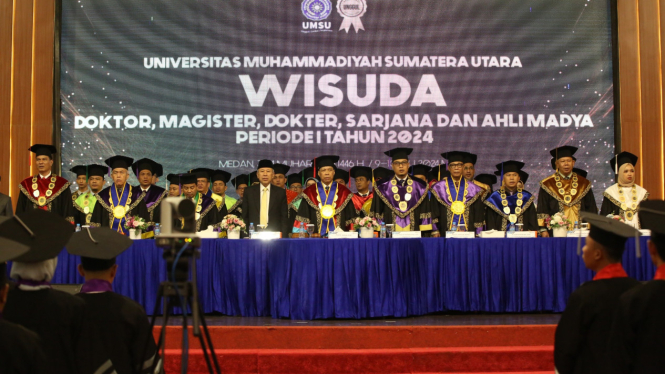 UMSU gelar wisuda 1.943 lulusan di Selecta Convention Hall, Kota Medan.