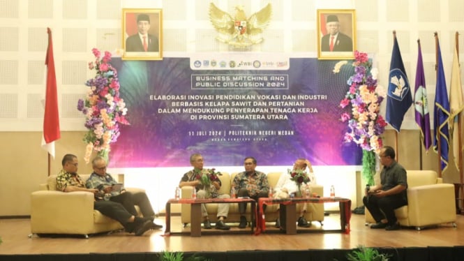 Politeknik Negeri Medan gelar Business Matching Regional Sumatera Utara 2024.