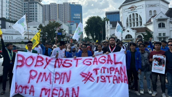 Aksi Cipayung Plus Kota Medan gelar Mimbar Rakyat.