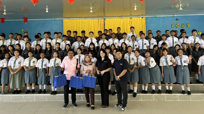 Bank Mestika gelar edukasi keuangan di SMK Putra Bangsa Berbudi.