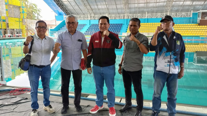 PBAI saat meninjau venue PON 2024 di Kolam Renang Selayang.