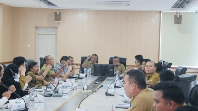 Sosialisasi dan Interlock aplikasi pendukung PON di Kantor Gubernur Sumut.