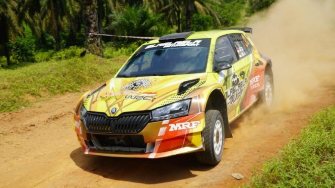 Pereli Sumut, Musa Rajekshah menjalani sesi Shakedown di Kejurnas putaran kedua dan APRC 2024 di Sergai.