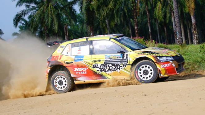 Pereli Sumut, Musa Rajekshah 'Ijeck' di Sumatera Utara Rally 2024.