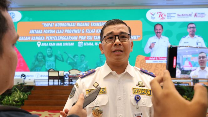 Ketua Bidang Transportasi PB PON 2024 wilayah Sumut, Agustinus.