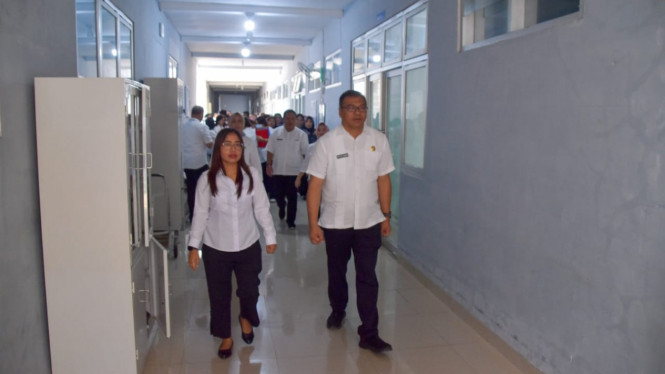 Kadis Kesehatan Pemkab Deliserdang, dr H Asri Ludin Tambunan sidak RSUD Pancurbatu.