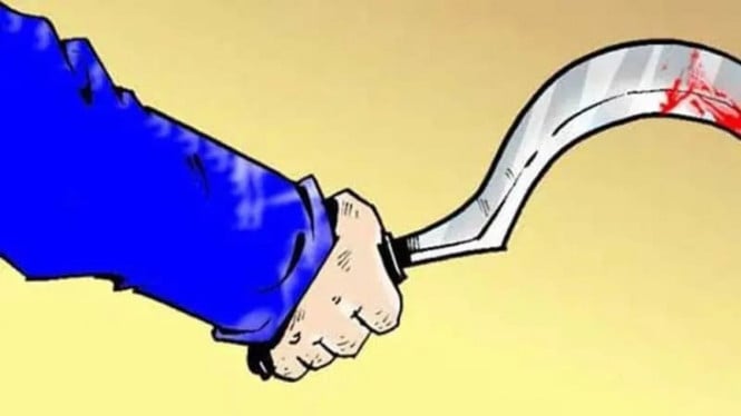 Ilustrasi pembacokan.
