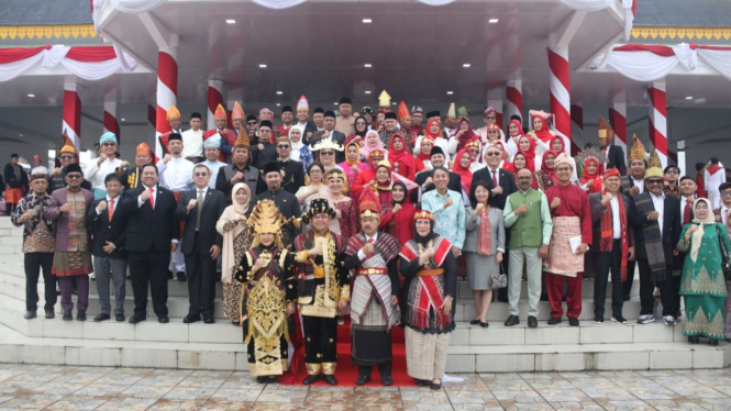 Peringatan HUT RI ke-79 di Sumut di Lapangan Astaka, Deliserdang.