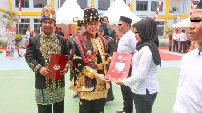 Penyerahan remisi HUT Kemerdekaan RI Ke-79 di Lembaga Pembinaan Khusus Anak Kelas I Medan.