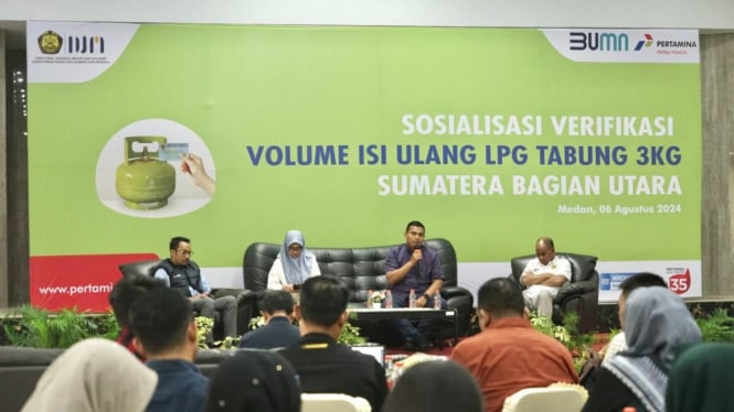 Sosialisasi verifikasi volume isi ulang LPG 3 KG.