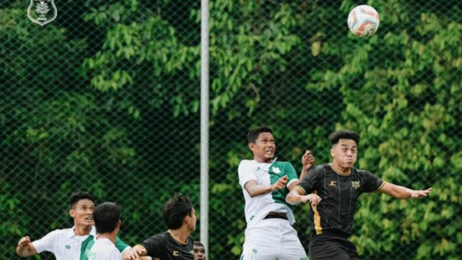 Laga ujicoba PSMS Medan di Malaysia.