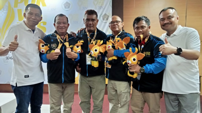 Tim bridge PWI Sumut ukir sejarah di Porwanas 2024.