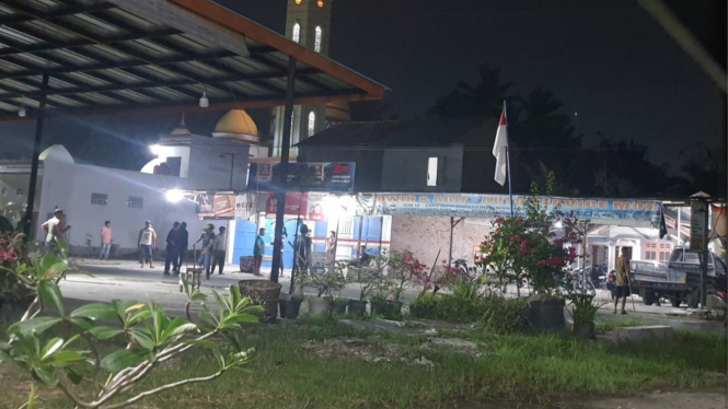 Suasana mencekam warga cegah aksi tawuran remaja di Deliserdang.