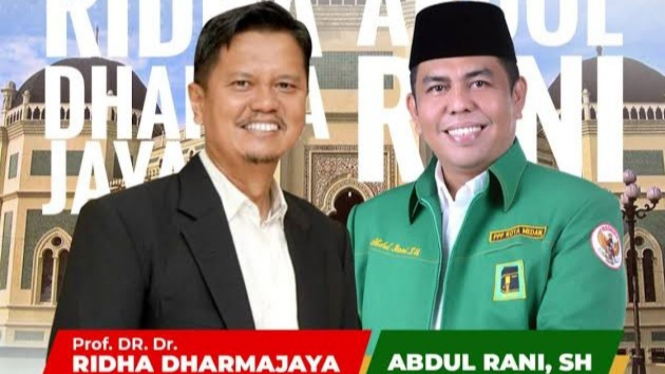 Calon Wali Kota dan Wakil Wali Kota Medan, Prof Ridha Dharmajaya - Abdul Rani.