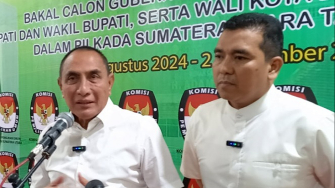 Bacalon Gubernur dan Wakil Gubernur Sumut, Edy Rahmayadi - Hasan Basri Sagala.