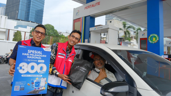 Pertamina Sumbagut sapa pelanggan dalam rangka HPN 2024.