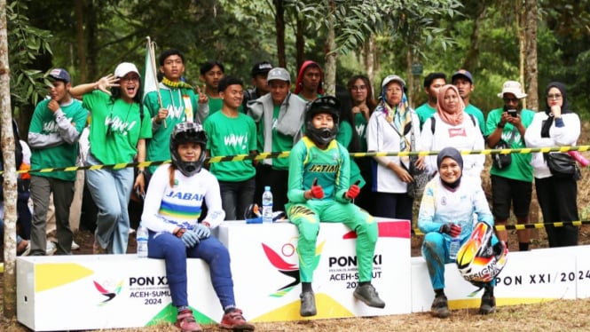 Seeding Run MTB Individual Downhill (DHI) Putri PON 2024 Aceh-Sumut.