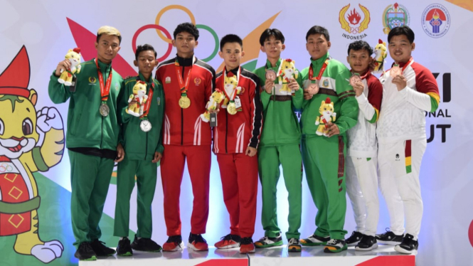 Tim Barongsai Aceh medali emas di PON 2024.