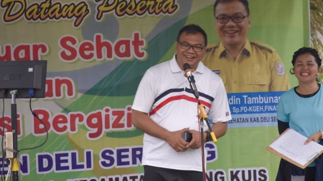 Kadis Kesehatan Kabupaten Deliserdang, dr H Asri Ludin Tambunan.