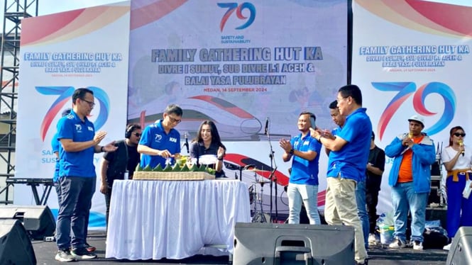 HUT KAI Ke-79, KAI Sumut adakan family gathering di Kota Medan.