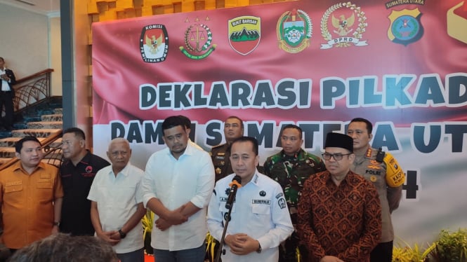 Deklarasi Pilkada Damai digelar Pemprov Sumut.